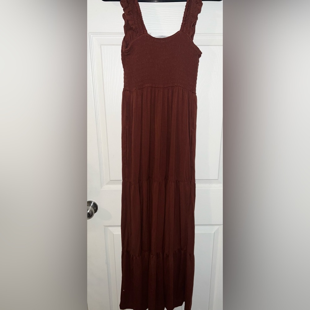 Soma - SOFT JERSEY Flutter Sleeve Maxi Bra Dress- Size S - Picture 6 of 6